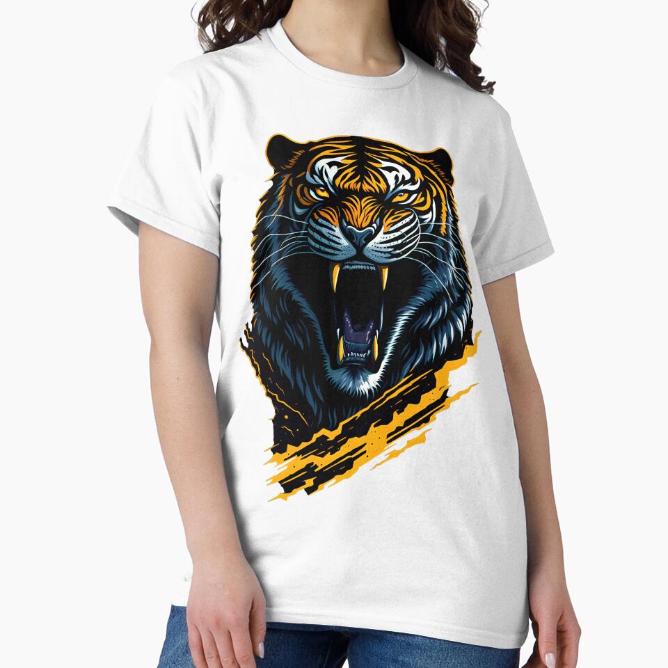 Tiger Art Portrait by Xhevahir