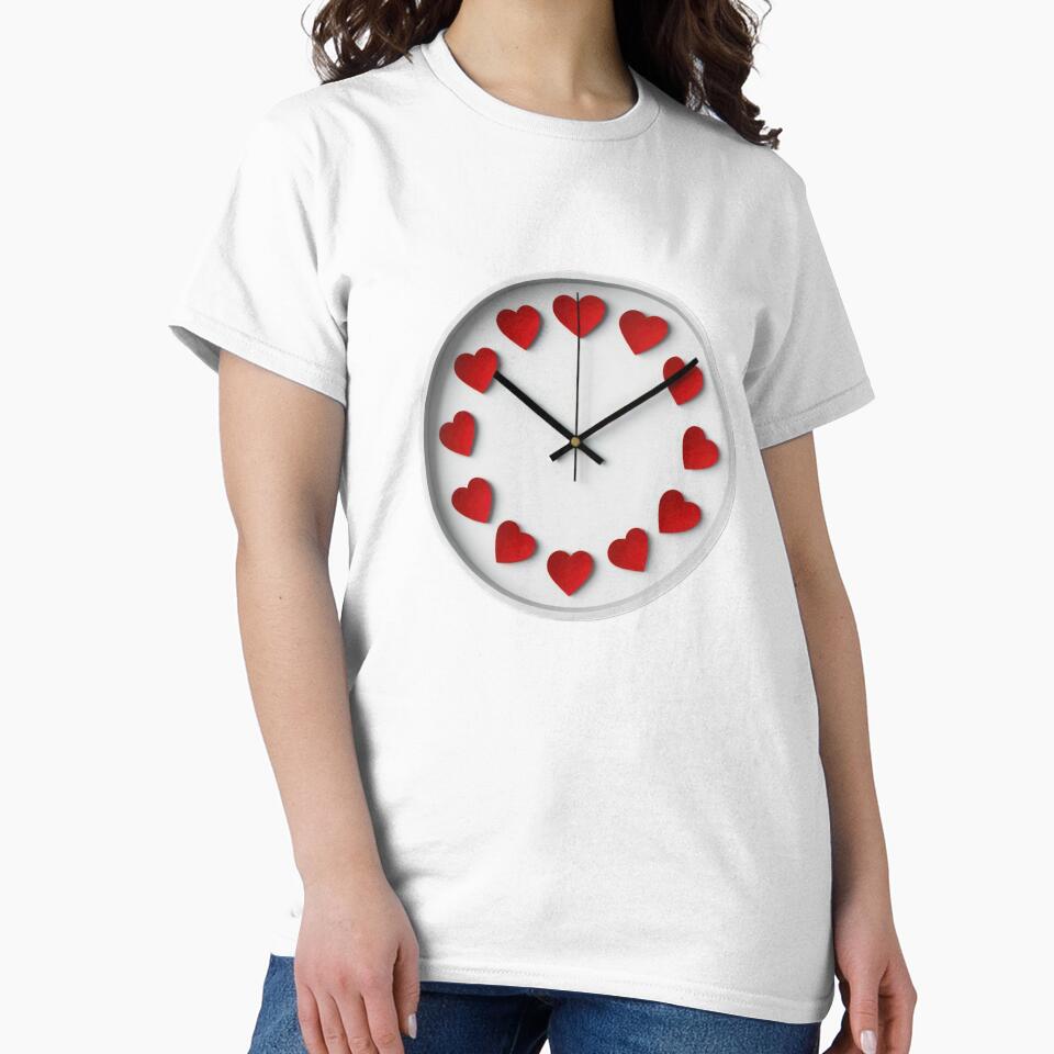 Valentines Day clock with hearts,Valentine heart,valentine art,valentine design by Expressions-Sel