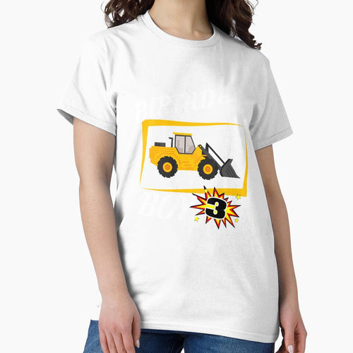 3 Years Old Birthday Design Bulldozer GifDesign by drwigglebutts