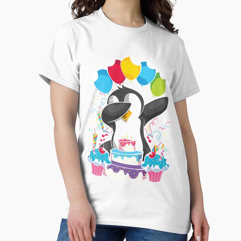 Dabbing Penguin Kids Birthday by bestshirtdesign