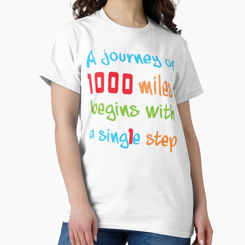 A journey of 1000 miles begins with a single step, Motivational quotes, positive words and inspirational sayings for encouraging to do the best in your life. by Quotesgallery