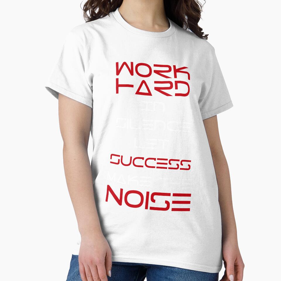 work hard in silence let success make in noice - Red Hybrid Edition by WilliamsGFX