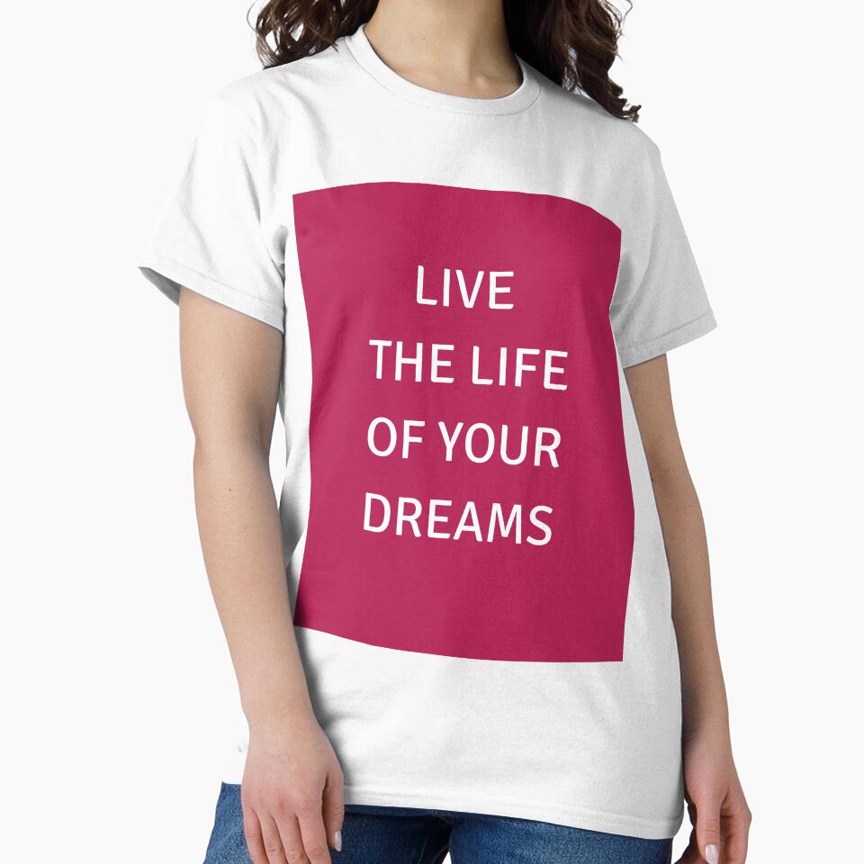 LIVE THE LIFE OF YOUR DREAMS - motivational prompts by Inspirationmotivation