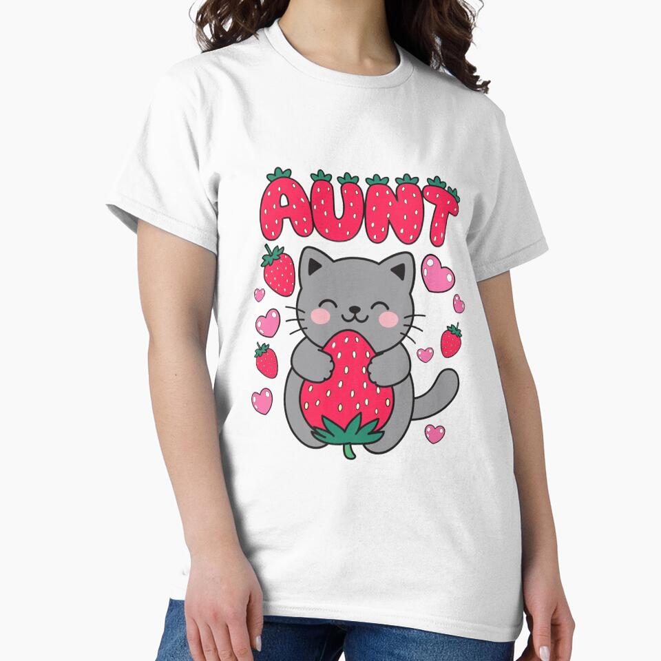Cute Strawberry Cat Aunt by Tafa_Design