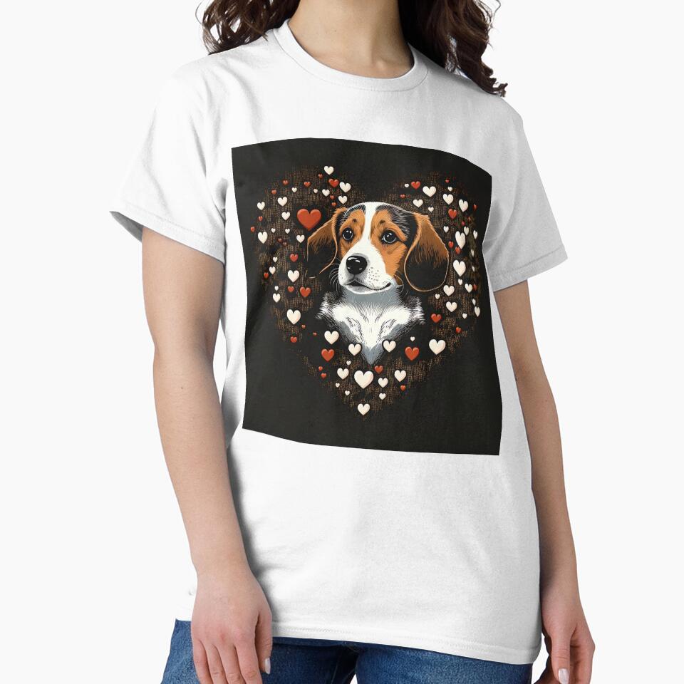 Beagle Dog Valentine by Juliascutecornr