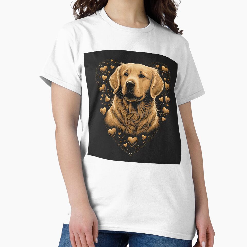 Golden Retriever Dog Valentine by Juliascutecornr