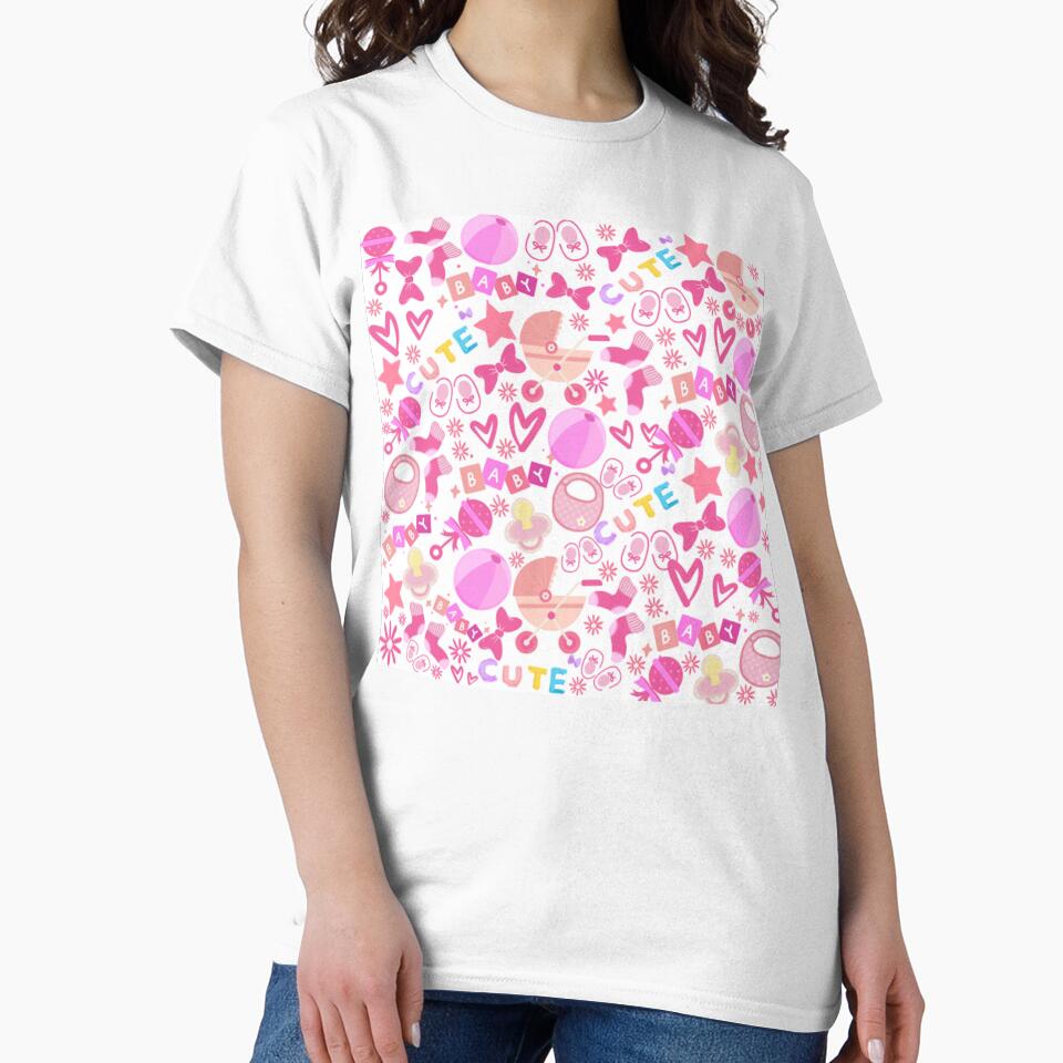 Adorable Baby Pink Cute Baby Girl Nursery by DesignYourWaystore
