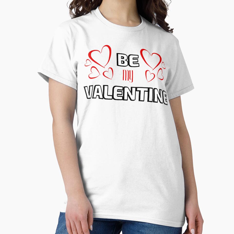 Valentines Day Couples Matching Valentine Fun | Be My Valentine Red and Black by Rainbows Rock