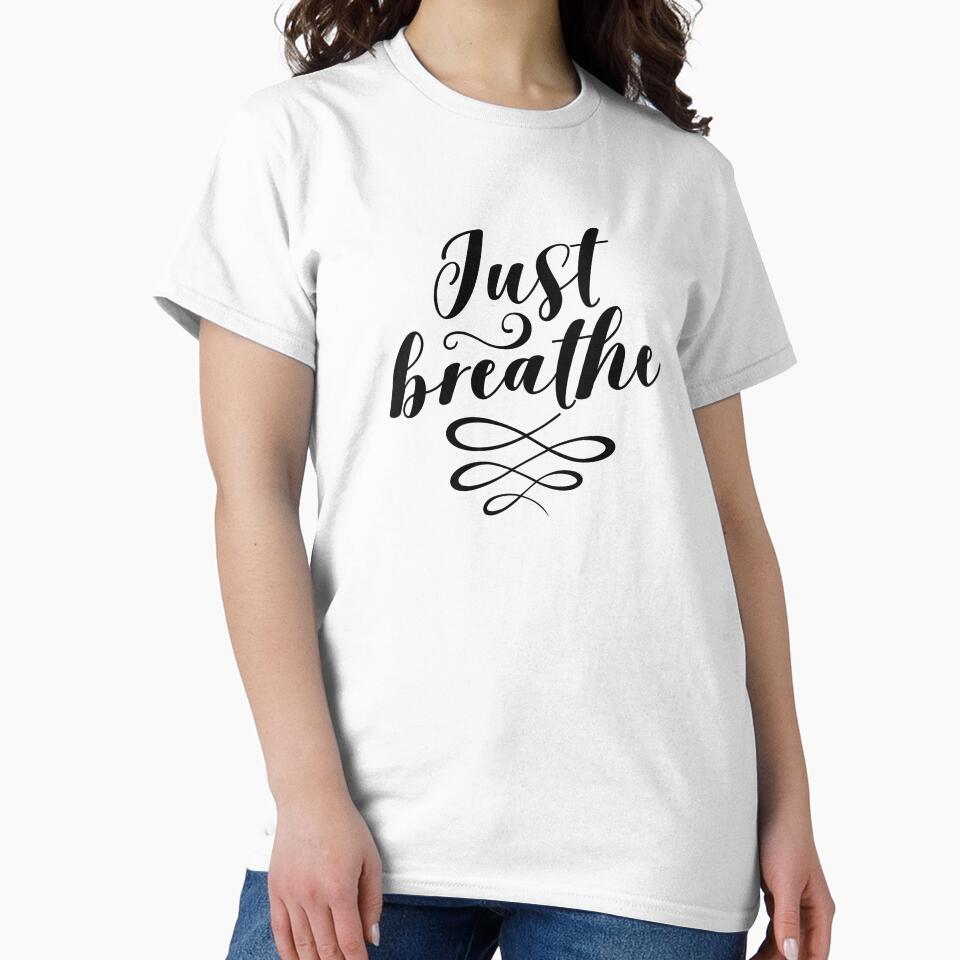 Just breathe, Calligraphy print, quotes, art by MentDesigns