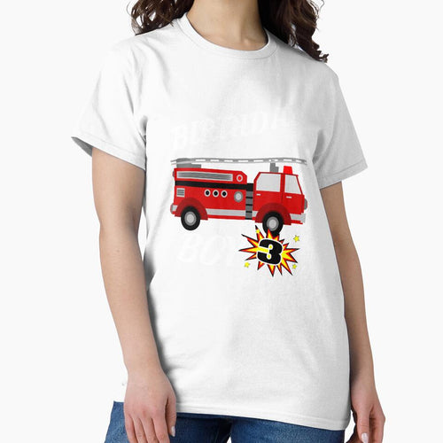 3 Years Old Birthday Design Firetruck GifDesign by drwigglebutts