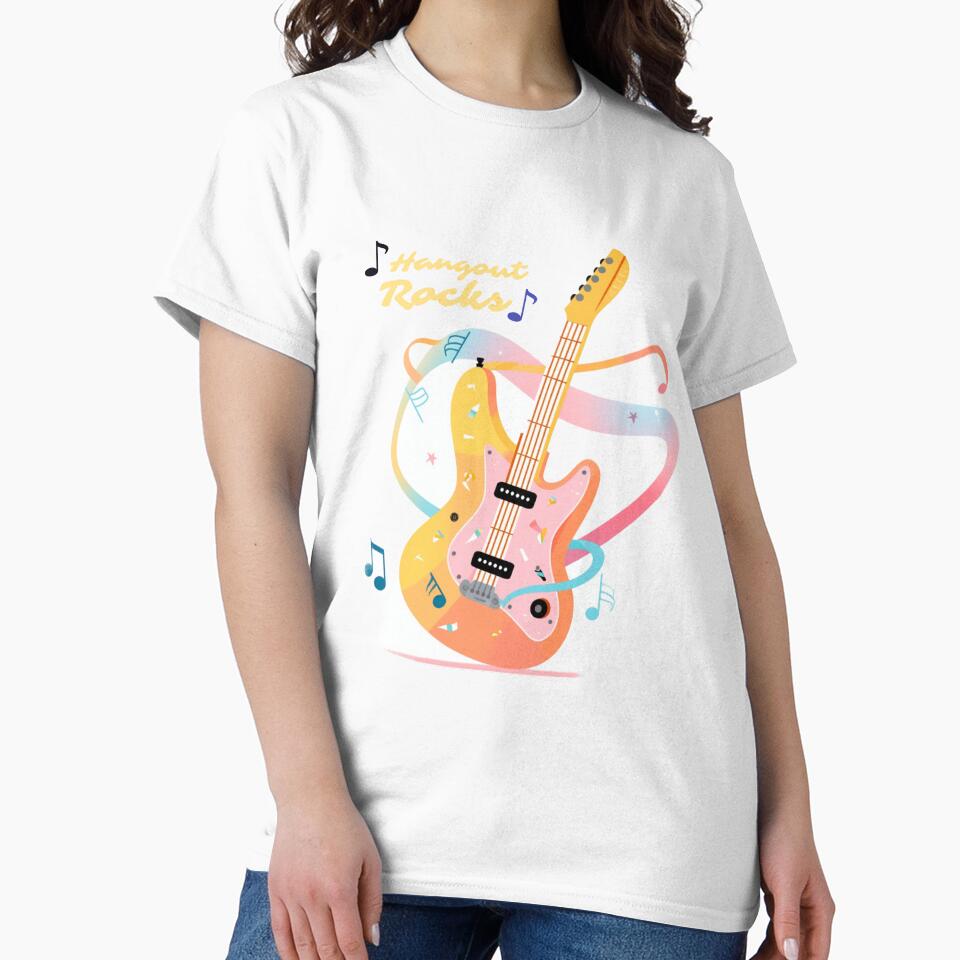 Hangout Festival Guitar Pick T-Shirt by Chibi Chic