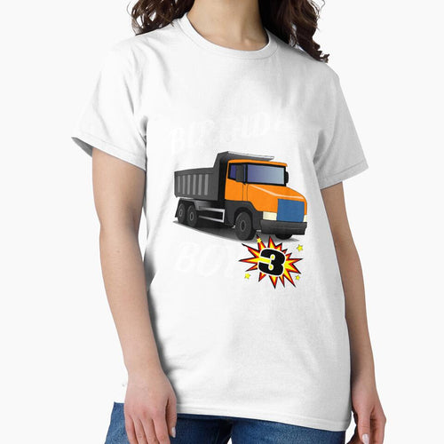 3 Years Old Birthday Design Dump Truck GifDesign by drwigglebutts