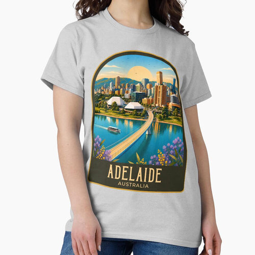 Adelaide Vintage Travel Illustration by HomeLivingCo