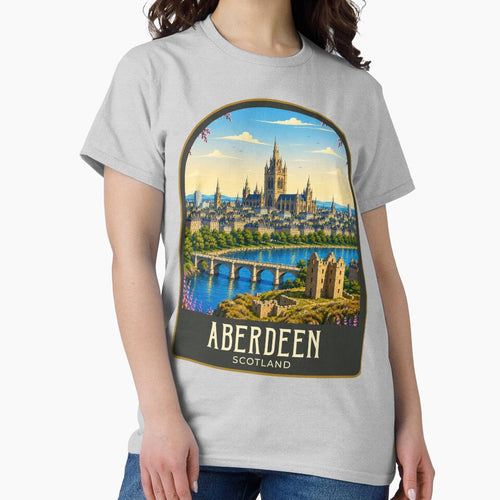 Aberdeen Vintage Travel Illustration by HomeLivingCo