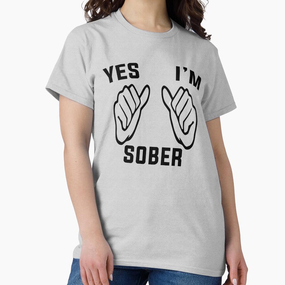 Yes I am Sober | White Lie Party by Custom Crest