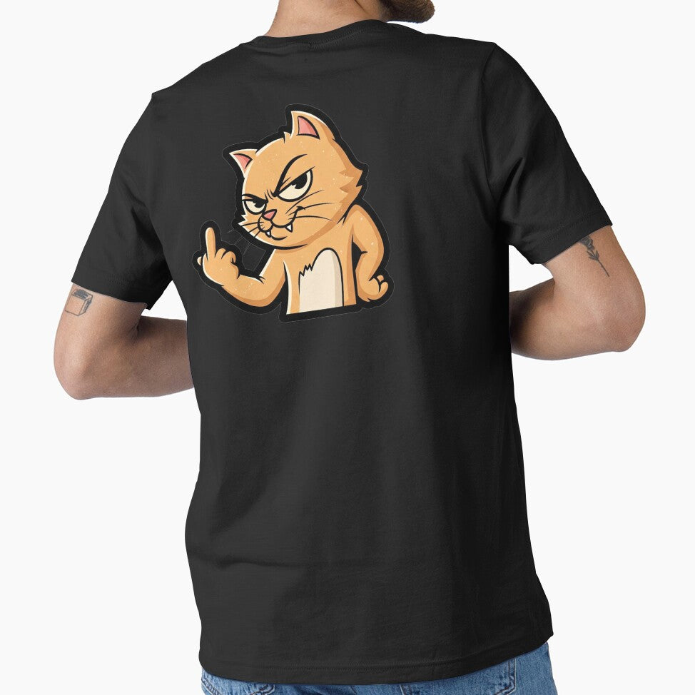 Middle Finger Cat | Bold and Hilariously Rebellious Feline-Inspired Graphic by Tw1nsAIArt