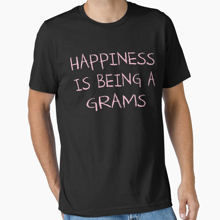 Happiness Is Being A Grams Grandma Baby Shower Heart Gender Reveal Party Mens Womens T Shirt You Baby Shower Gender Reveal Party Mens Womens T Shirt Funny Cute Gift by arcadetoystore
