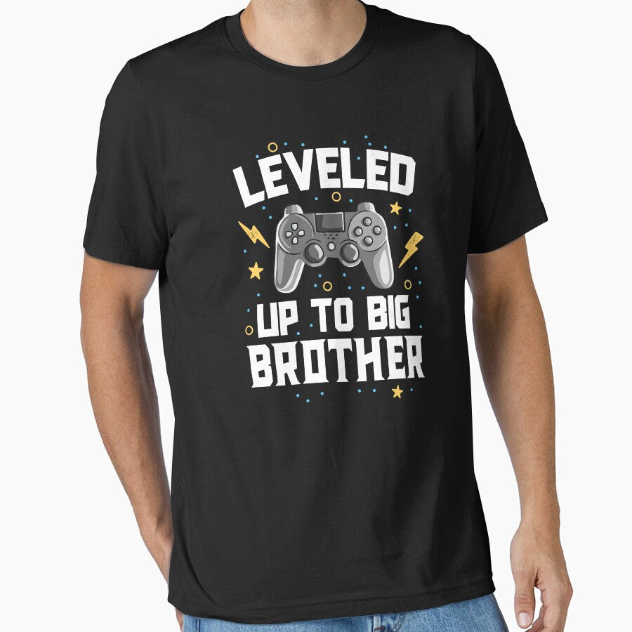 Leveled Up To Big Brother Baby Announcement Gaming Gamer by 14thFloor