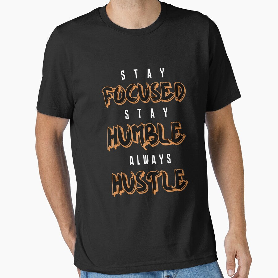 Stay Focused Stay Humble Always Hustle - Gym Motivational Quotes by Matt_Smith