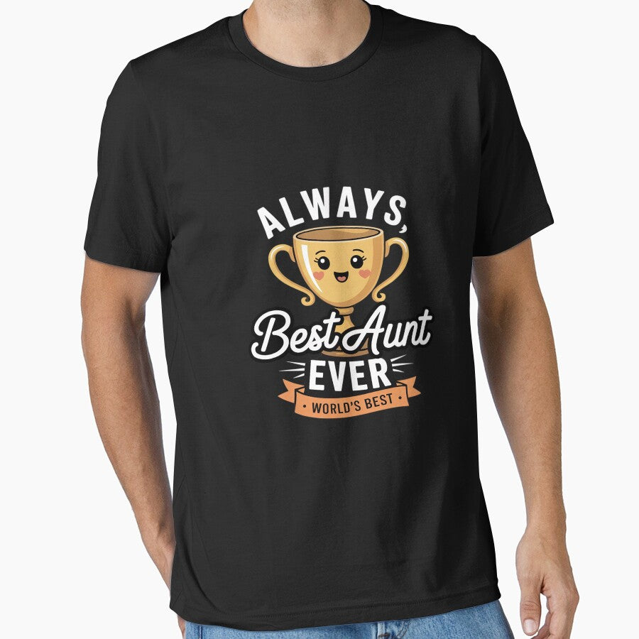 Always Best Aunt Ever Silver Trophy Graphic Novelty by ticlitule