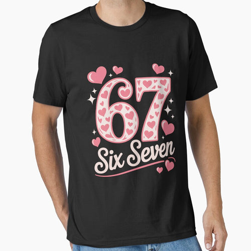 6 7 Six Seven Meme Saying Valentine Couple Matching by silladive