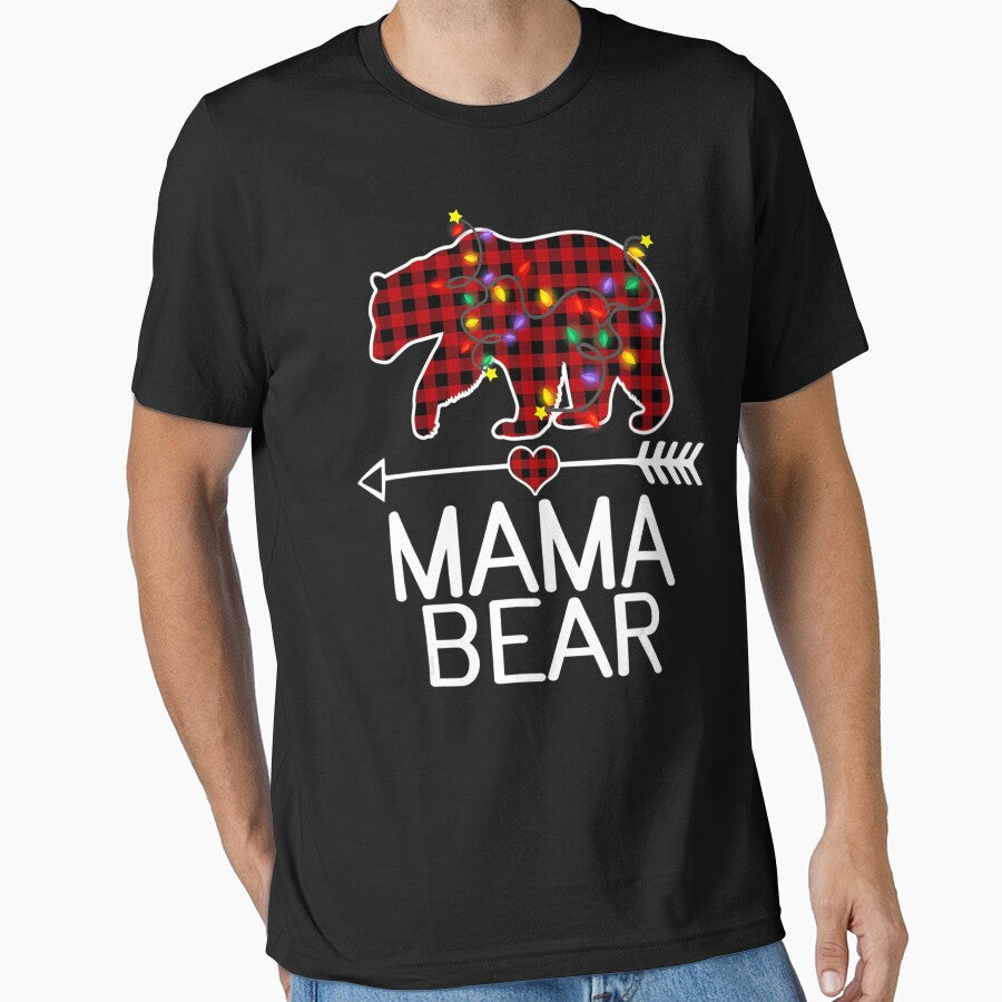 Red Buffalo Plaid Mama Bear Christmas Pajama Jk by Nguyenhaithanh