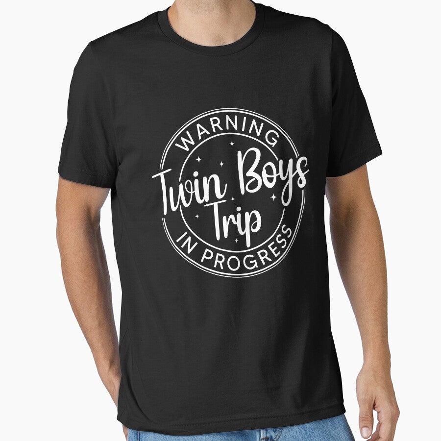 Warning Twin Boys Trip In Progress Twin Boys Trip Gift by OX-tright