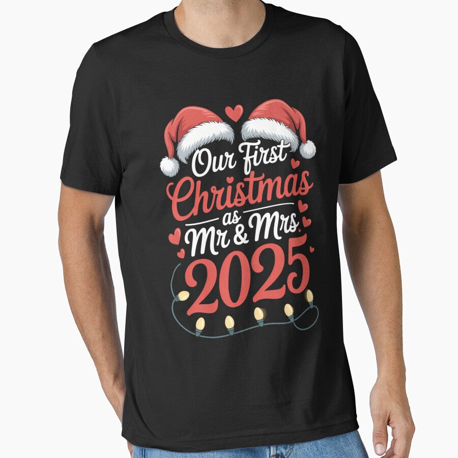 Our First Christmas As Mr Mrs 2025 Married Couples Matching by CookWorldLaughs