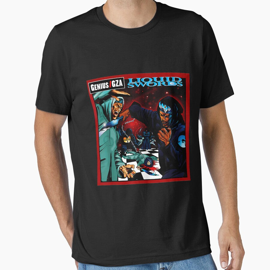 Men Women Liquid Tee Swords T-Shirt by ZacharieCoutur