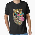 Cute Tiger Bubblegum Wearing Sunglasses Wildlife Animal by CF_VintageDesign