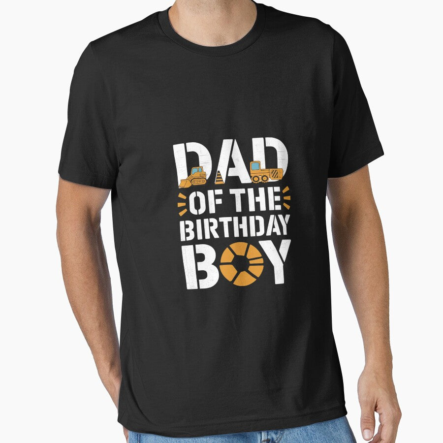 Dad Of The Birthday Boy Construction Worker Bday by MythWoot