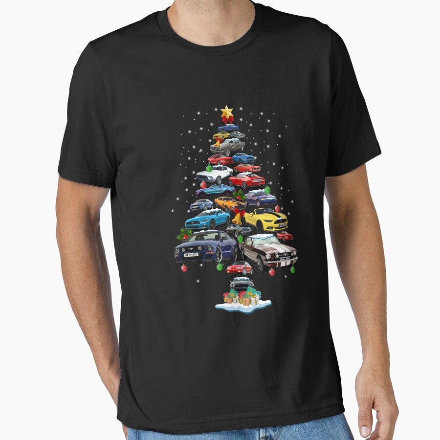 Mustang-Car-Christmas-Tree-Shirt by SONHUYENMIN
