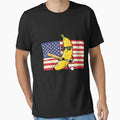 funny banana drip america flag kids youth boys girls by CAnastazyshop