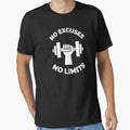 No Excuses No Limits Running Cross Country Fitness Gym Sport Motivation Inspirational Quote by ExploreTheStore