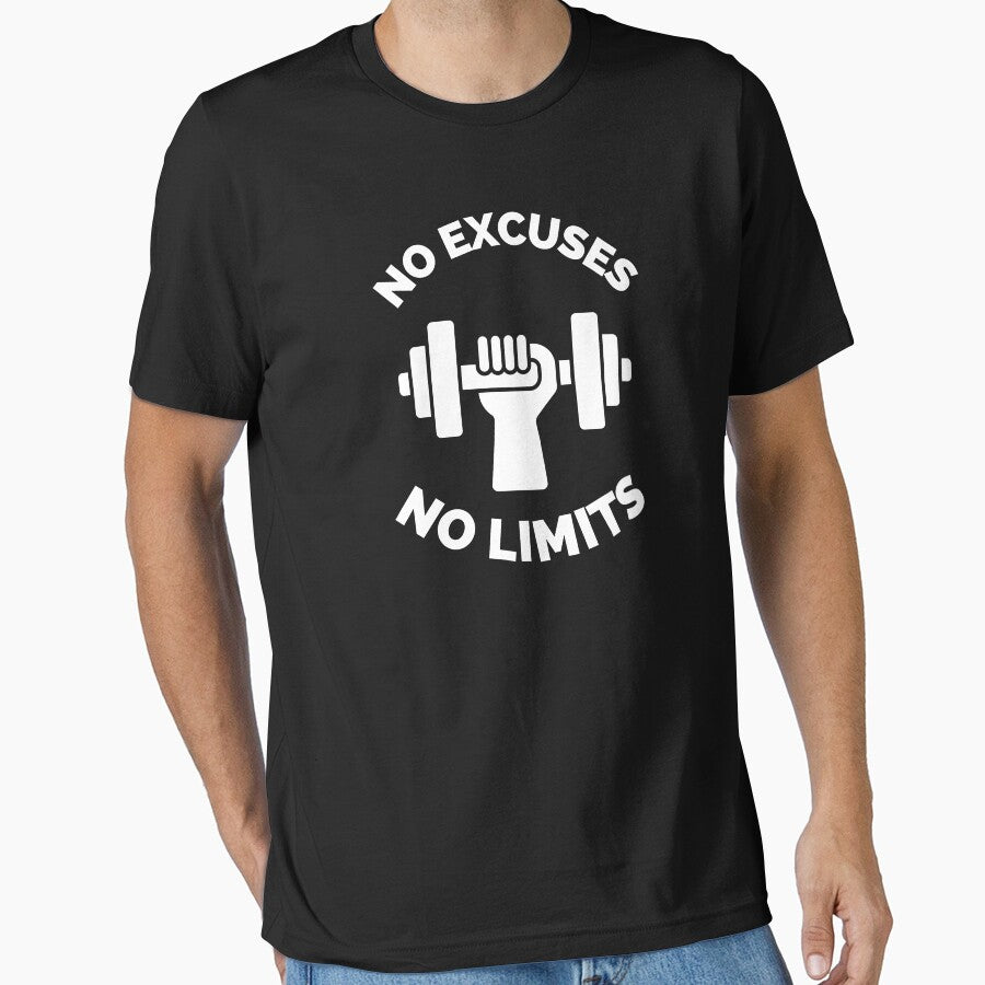 No Excuses No Limits Running Cross Country Fitness Gym Sport Motivation Inspirational Quote by ExploreTheStore