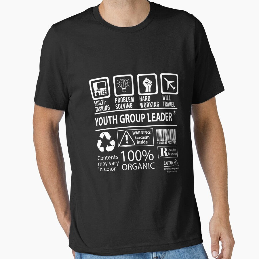 Youth Group Leader T Shirt - MultiTasking Certified Job Gift Item Tee by oslandefren