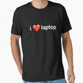 i love laptop (for black t-shirt) by pabloabastias