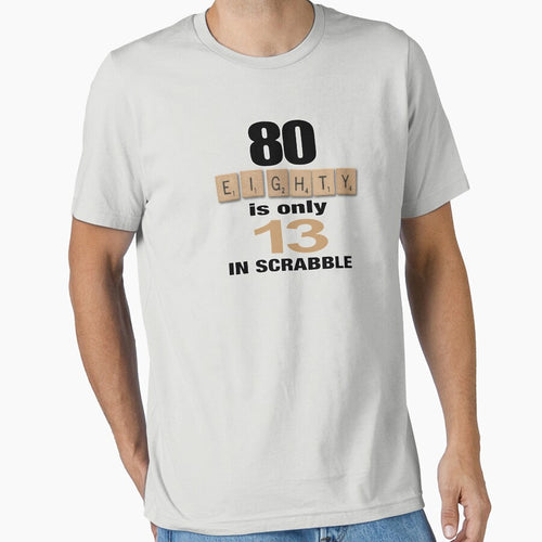 80 is only 13 in Scrabble by F2GClothing