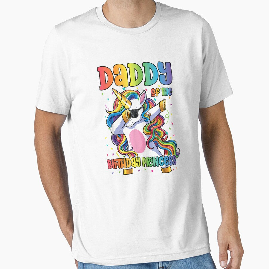 Daddy Of The Birthday Princess Dabbing Unicorn Girl by BernardMurray
