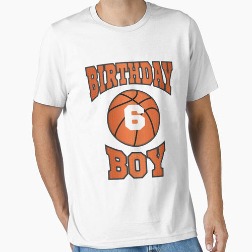 6 Years Old Boy Birthday Basketball by larryscott84
