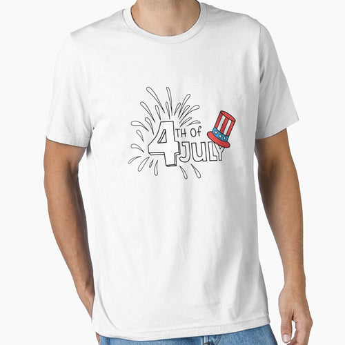 4th of July USA Hat Patriotic T-Shirt by Pliskin-Design