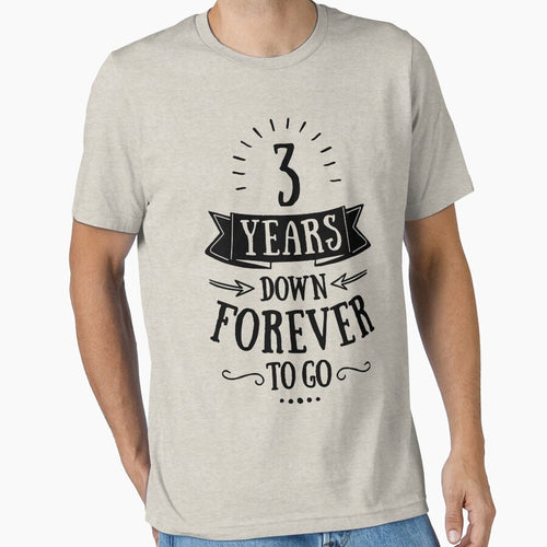 3 Years Down Forever To Go - 3rd Wedding Anniversary T-shirts, Phone Cases And Other Gift Collections by MemWear