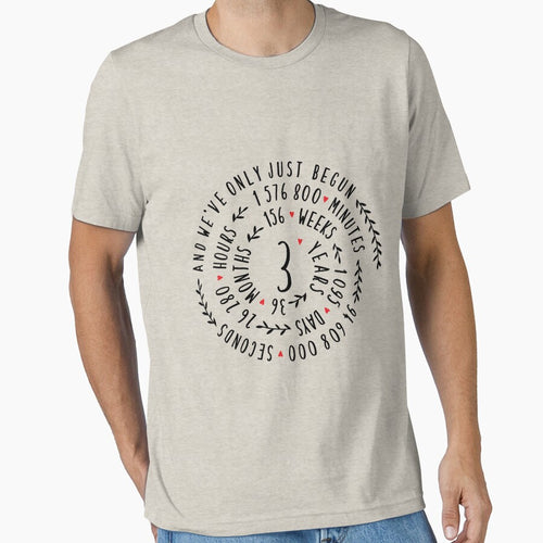3 Years Wedding Anniversary Clothing, Phone Cases And Other Gifts by MemWear