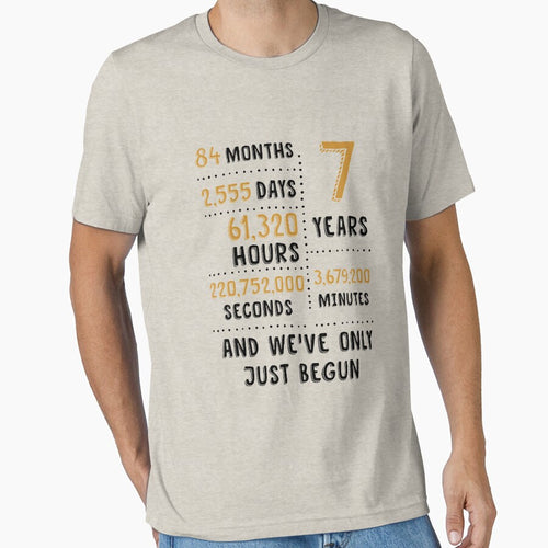 7 Years And We've Only Just Begun Matching Tees, Phone Cases And Other Gifts by MemWear