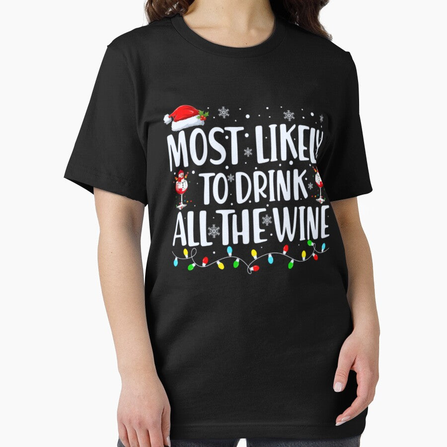 Most Likely To Drink All The Wine Family MATCHING Christmas by shopactive