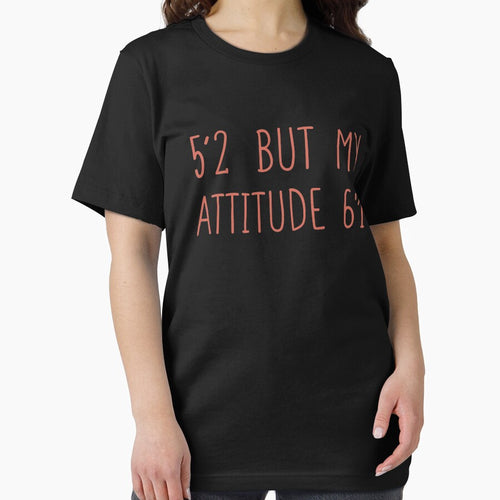 5’2 But My Attitude 6’1, Funny Short Girl Shirt, Funny Mom, Mom Life by Simoakn