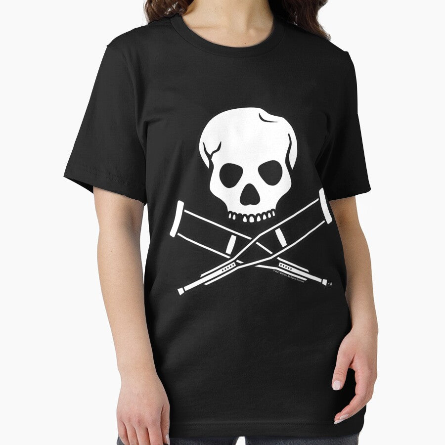 Jackass Skull And Crutches Logo New by DoverDasiva