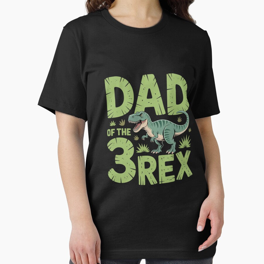 Dad of The Three Rex Birthday Boy Dinosaur Family by JulienAureo