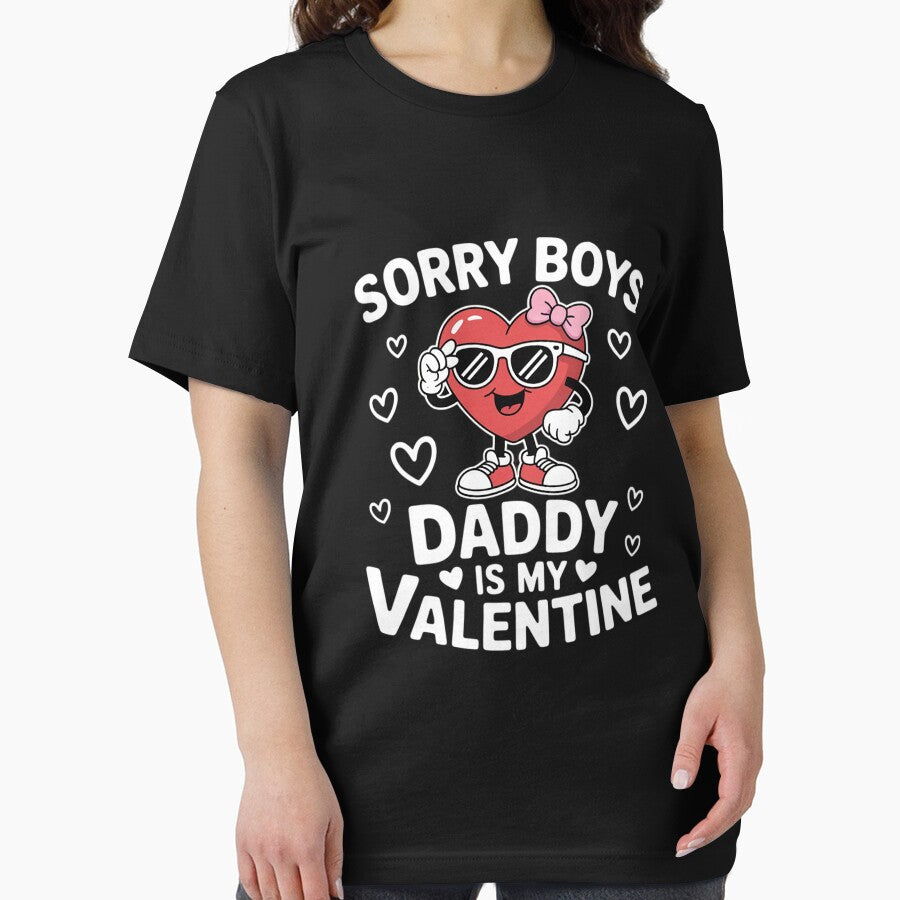 Sorry Boy Daddy  Is My Valentine Boy Dad Valentine's Day by Moxizz