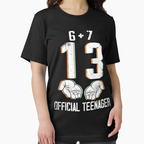6+7 = 13 Year Old Boys Girls Teenager 13th Birthday Funny 67 Meme by jakaun